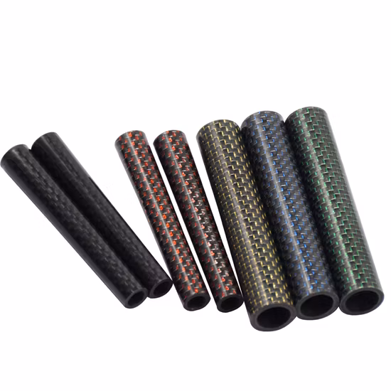 SW Custom High Level farbiges Muster 16 mm 18 mm 20 mm 3K-Kohlefaserrohr