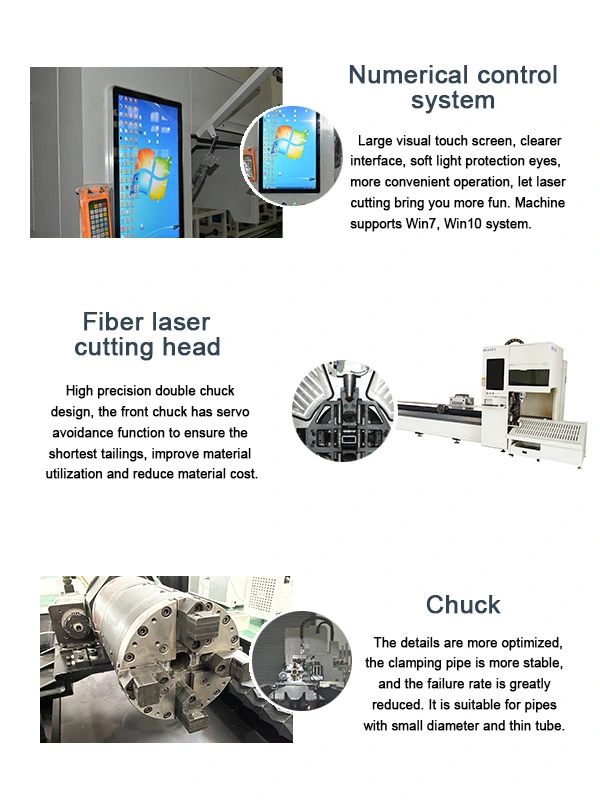 Hot Sale 3000W Fiber Laser Cutting Machine for Stainless Steel Pipe